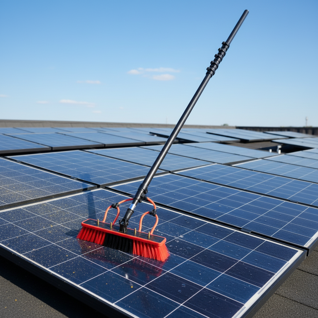 Solar panel cleaning