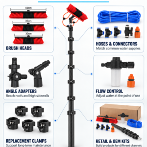 Custom Carbon Fiber Telescopic Poles | 10–70 FT