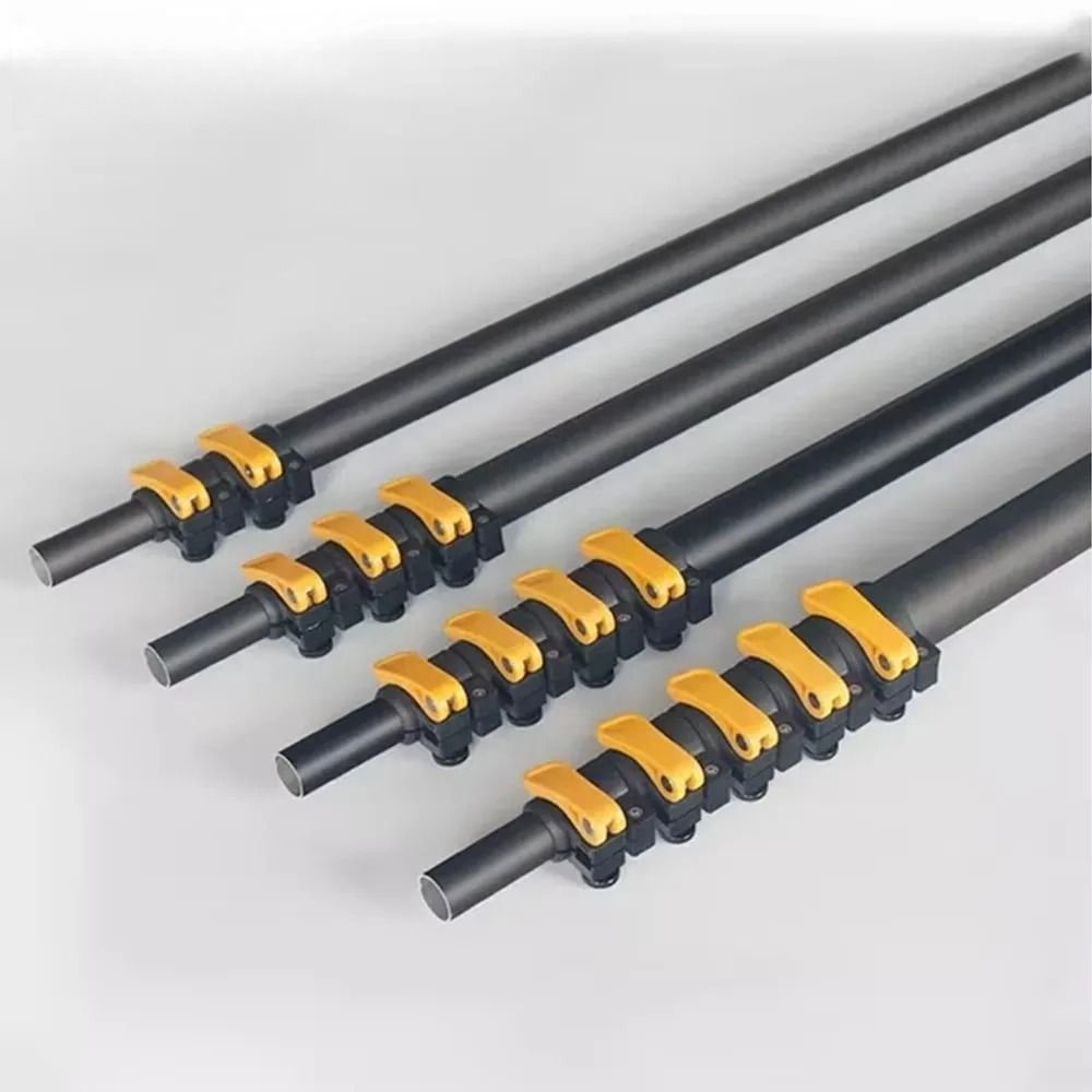 Multiple aluminum telescopic pole section configurations