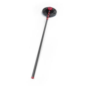 Single-brush solar panel cleaning machine with telescopic handle