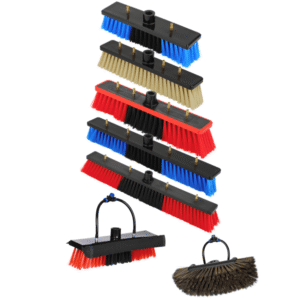 Water fed solar panel cleaning pole with panel-safe brush